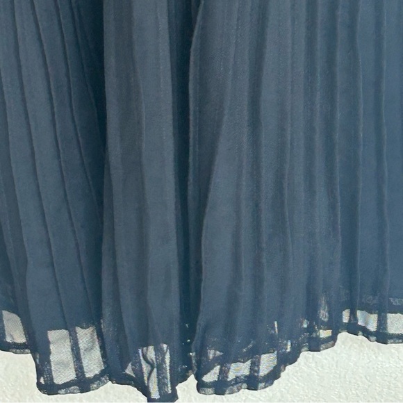 JS Collections Black Pleated Cocktail Party Formal Wedding Dress Women’s 8 - Picture 3 of 6